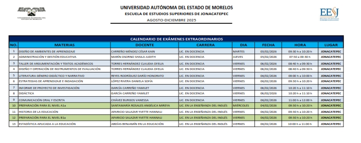 Calendario
